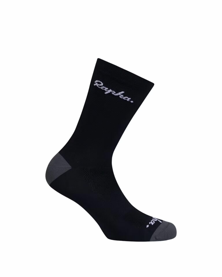 Велосипедные носки Rapha Logo Socks Black/Dark Grey