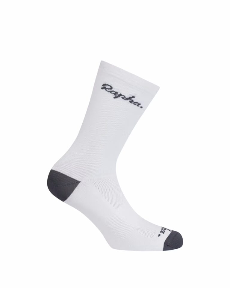 Велосипедные носки Rapha Logo Socks White / Grey
