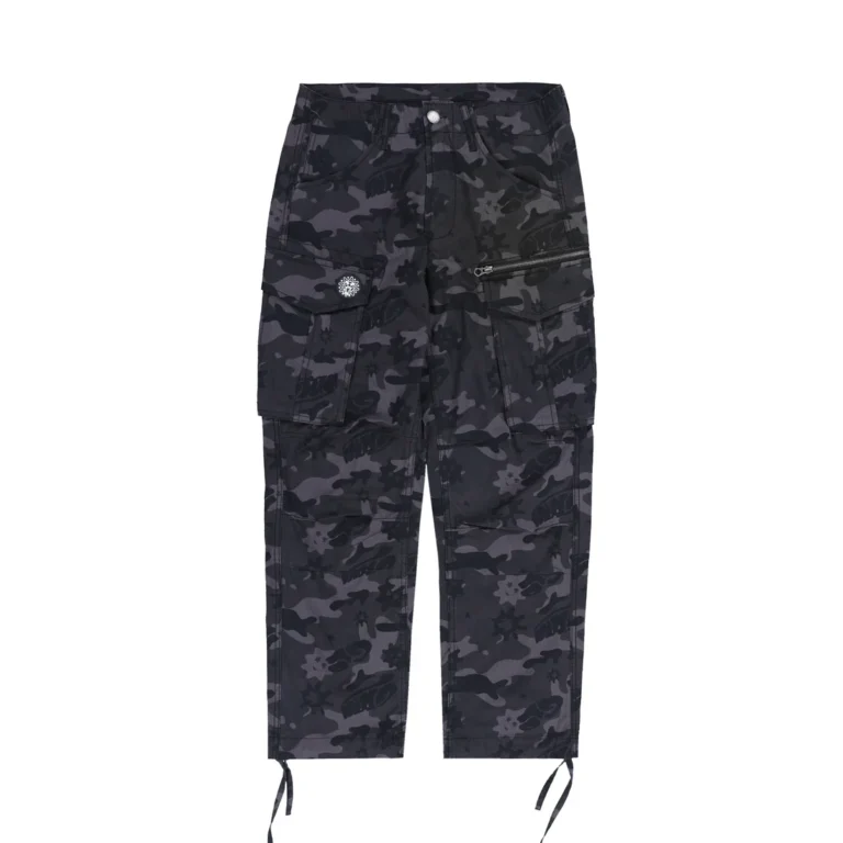 Брюки карго Glo Gang Side Zip Tapered Pant Black Camo
