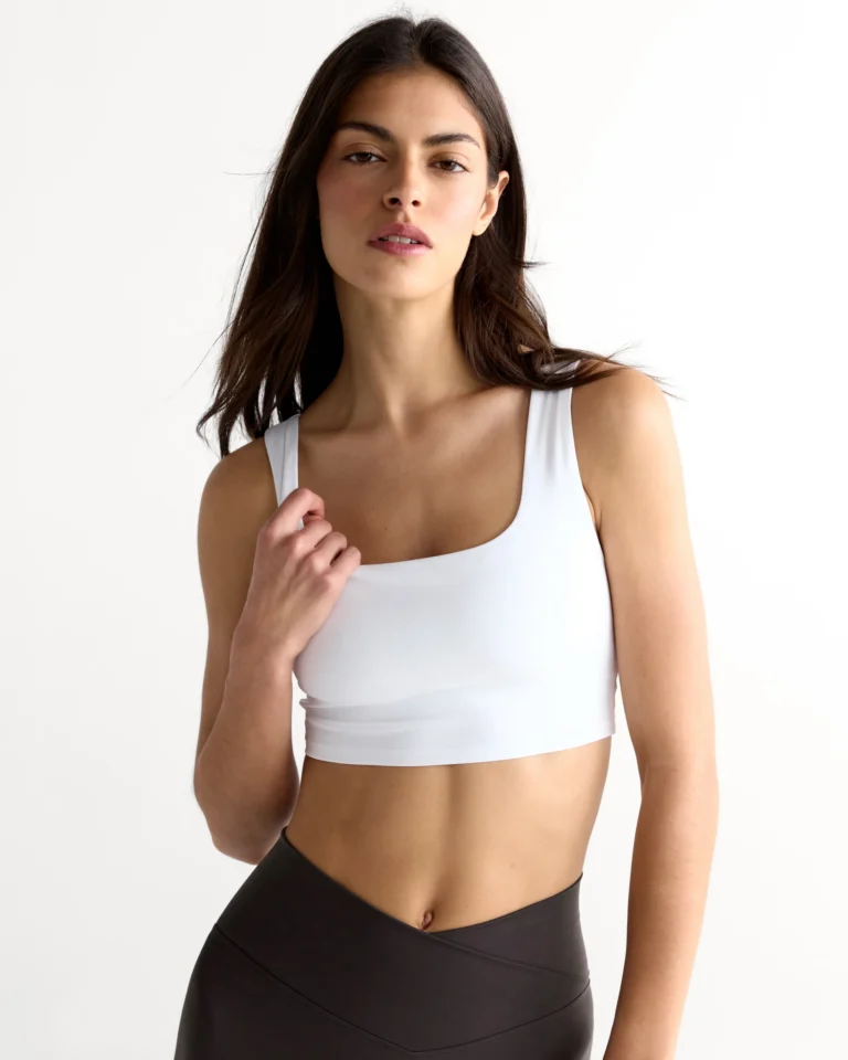 Adanola Ultimate Square Neck Bra - White