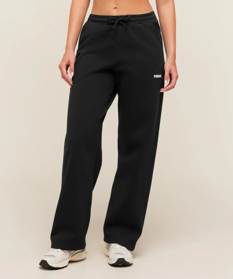 Спортивные брюки GymShark Cosy Luxe Straight Leg Regular Joggers Black