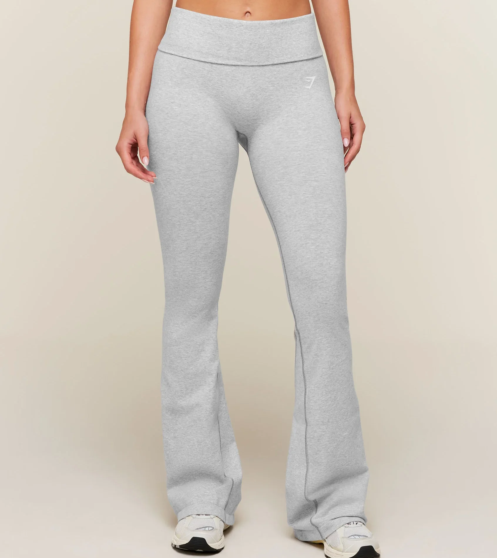 Леггинсы GymShark CottonMove&trade; Flared Leggings Soft Grey Marl