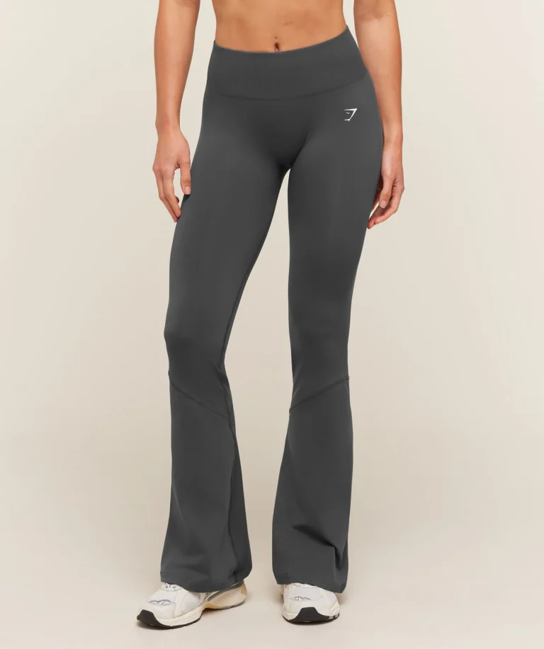 Леггинсы GymShark Everyday Seamless Flared Leggings Onyx Grey