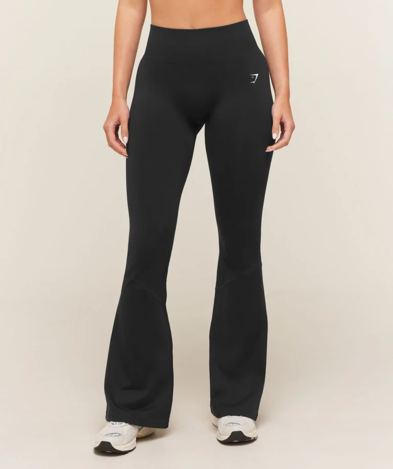 Леггинсы GymShark Everyday Seamless Flared Leggings Black