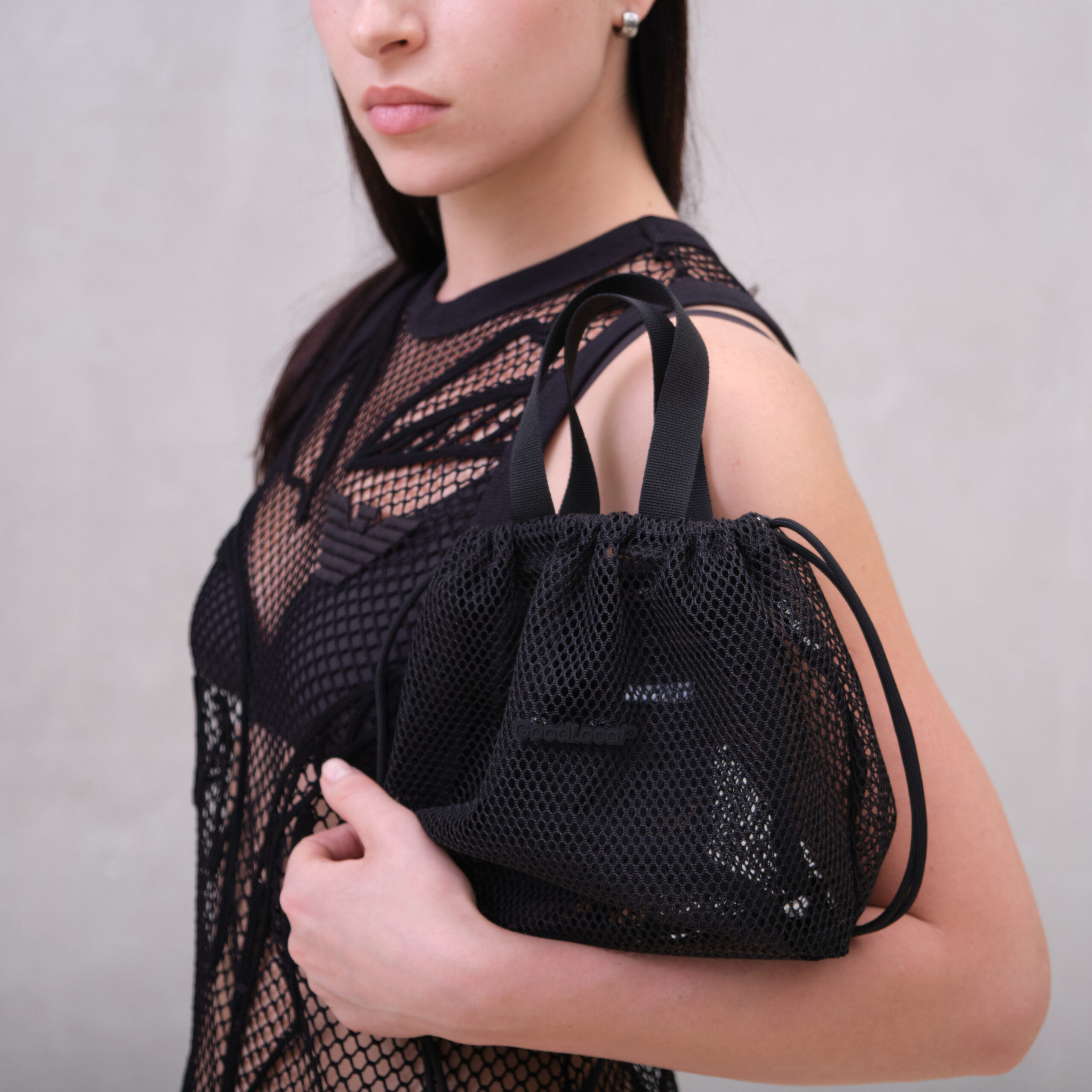 Сумка Good Local Pouch Bag Mesh Line 'Black'