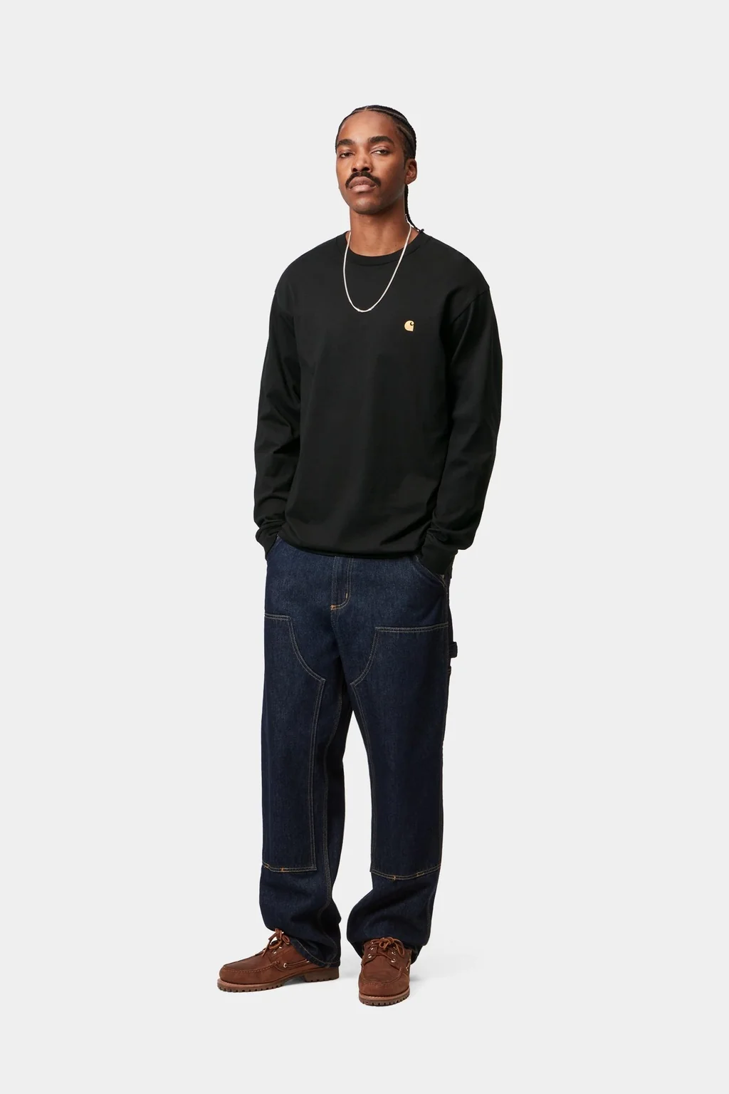 Лонгслив Carhartt WIP Chase Long Sleeve T-Shirt Black