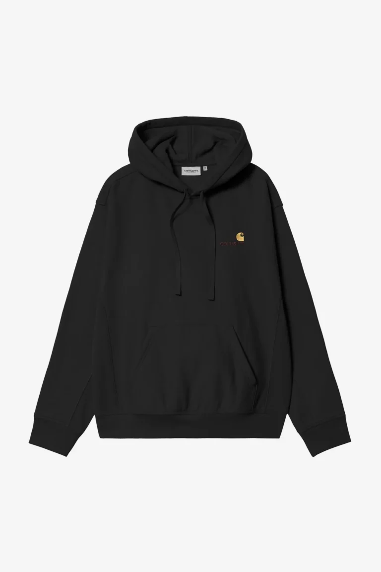 Худи толстовка Carhartt WIP Hooded American Script Sweatshirt Ash Heather