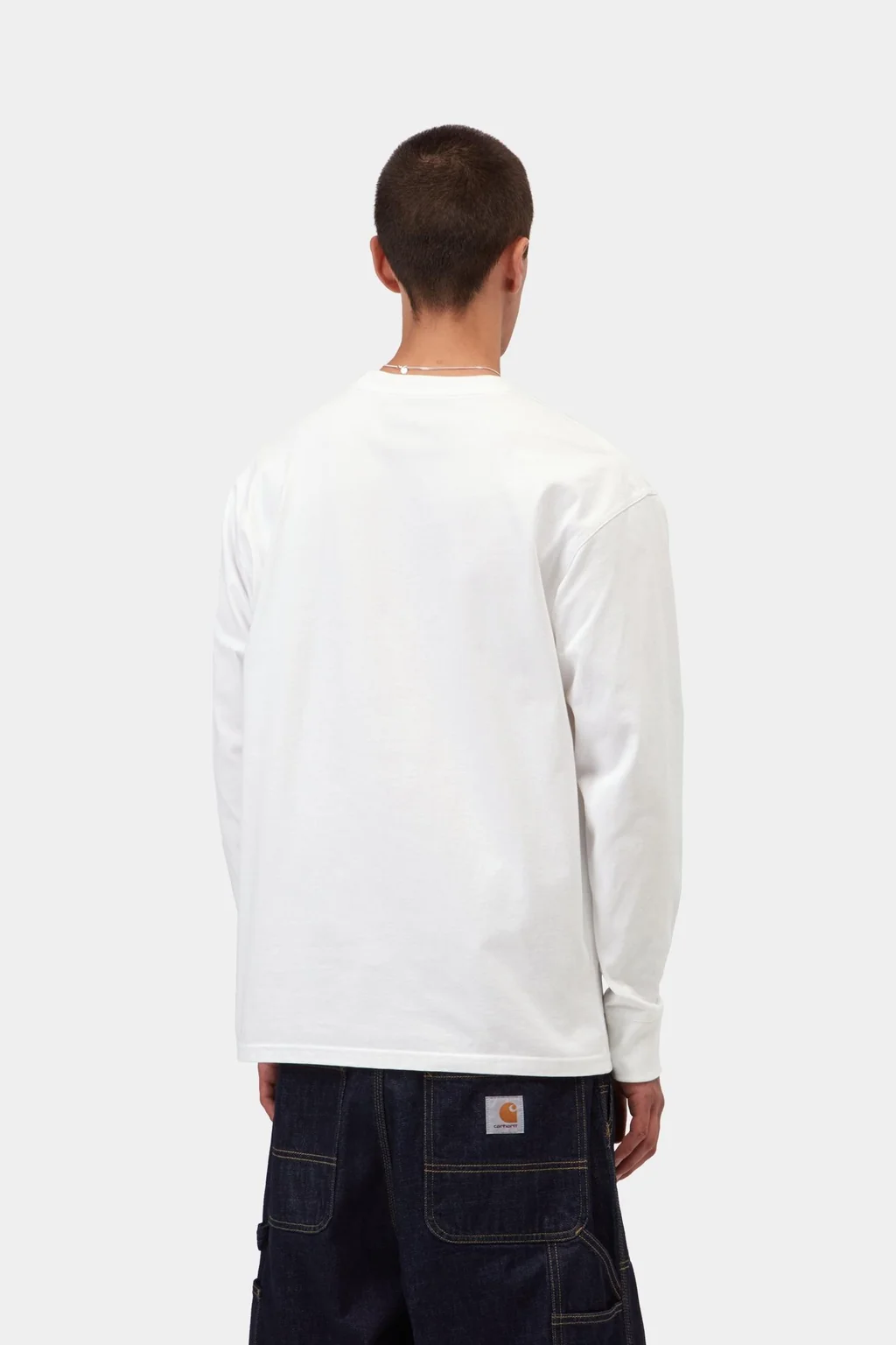 Лонгслив Carhartt WIP American Script Long Sleeve T-Shirt White