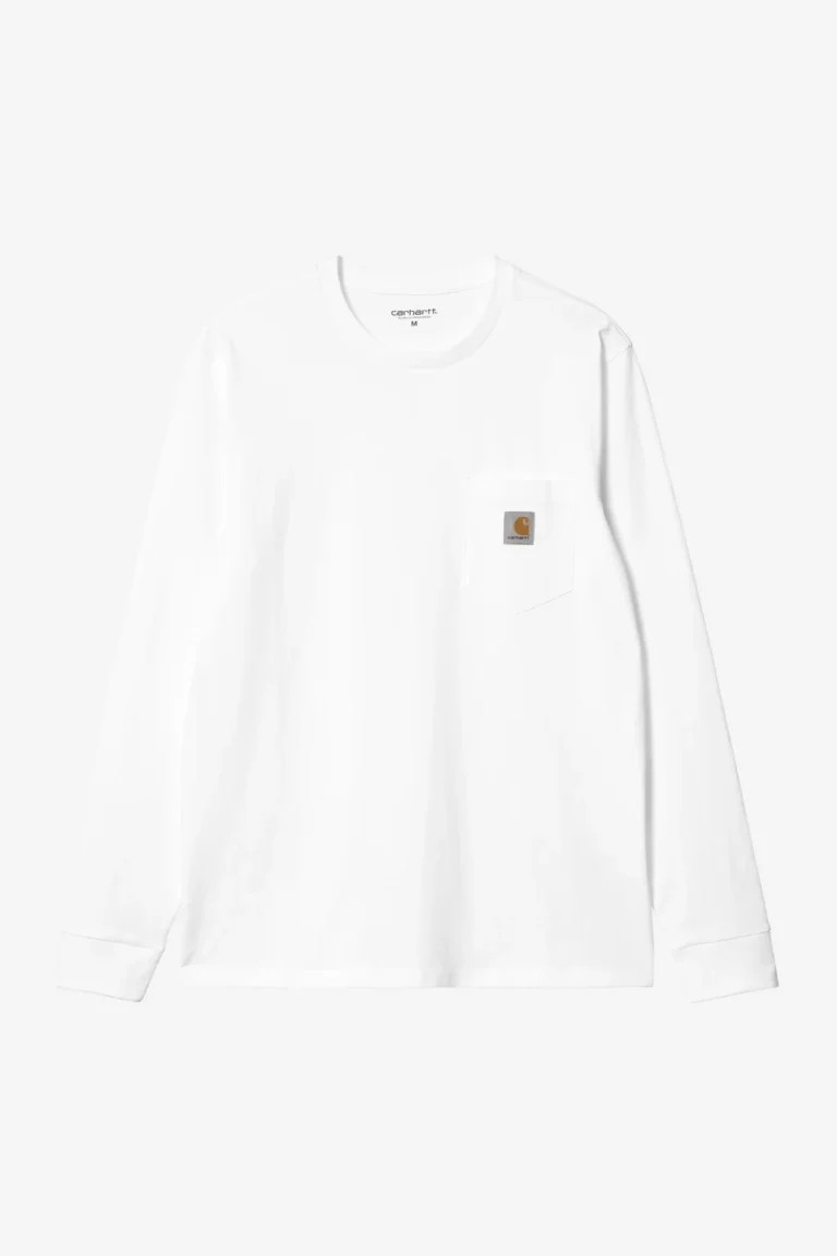 Лонгслив Carhartt WIP Long Sleeve Pocket T-Shirt White