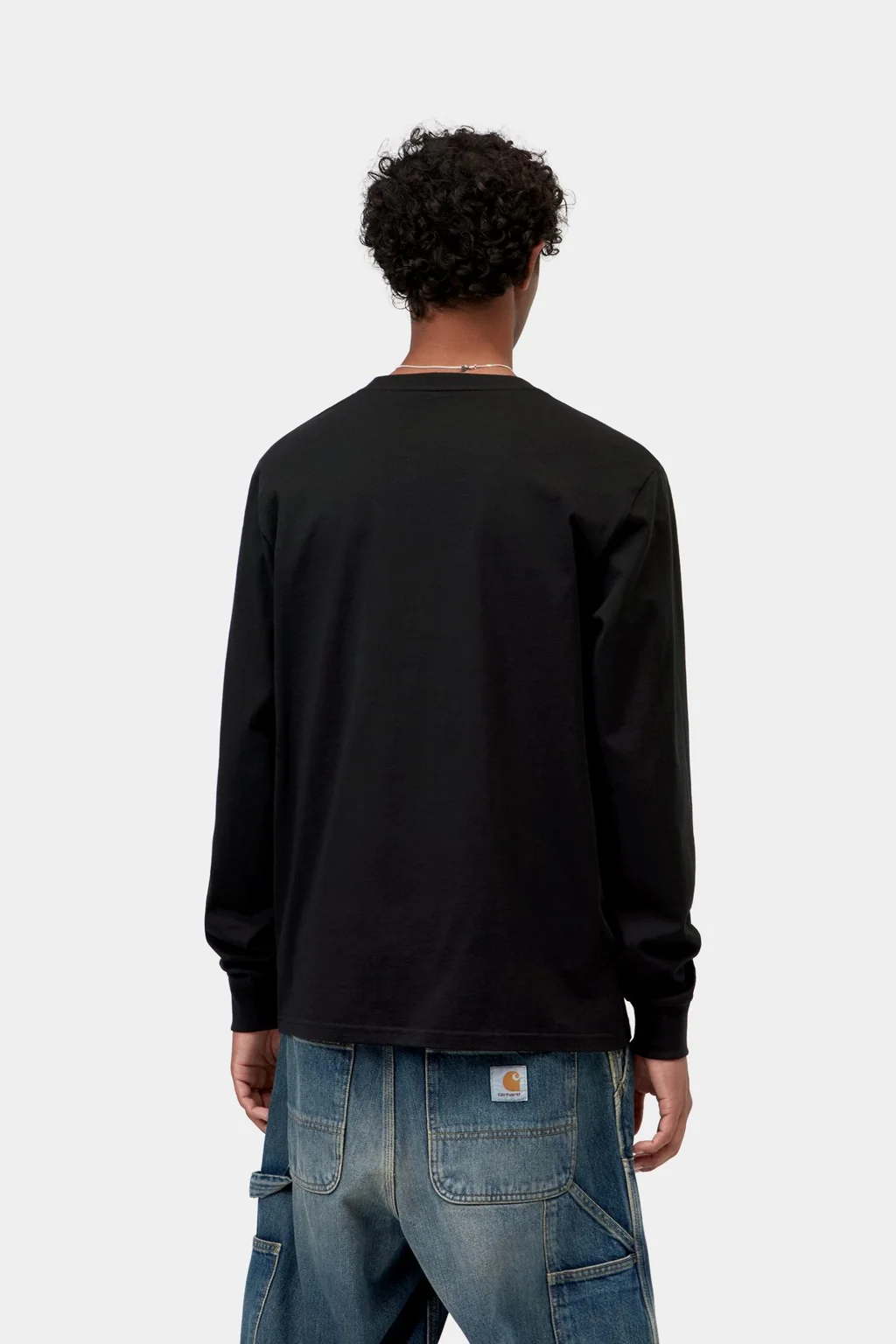 Лонгслив Carhartt WIP Long Sleeve Pocket T-Shirt Black
