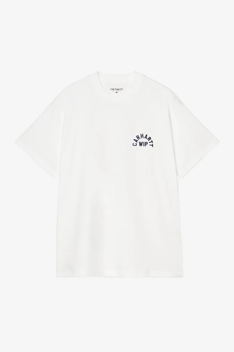 Футболка Carhartt WIP Arch Script T-Shirt White / Dark Navy