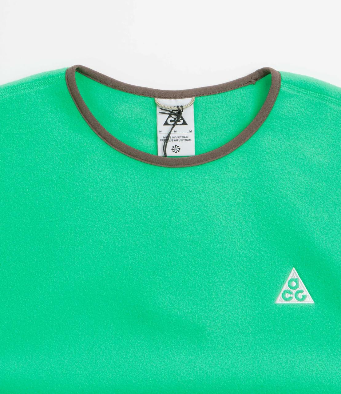 Wolf Tree Polartec Fleece Crew Green Brown — изображение 2