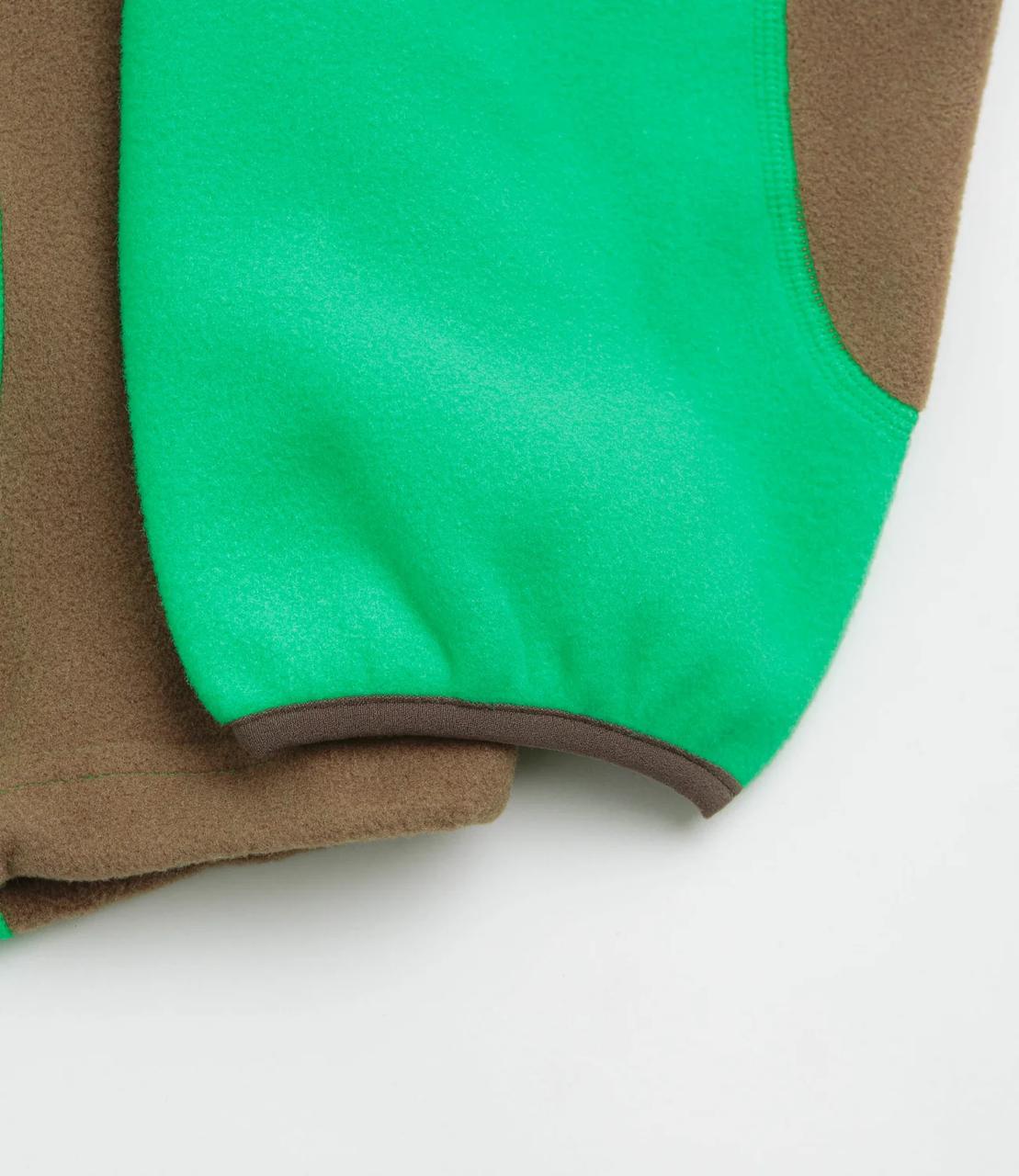 Wolf Tree Polartec Fleece Crew Green Brown — изображение 4