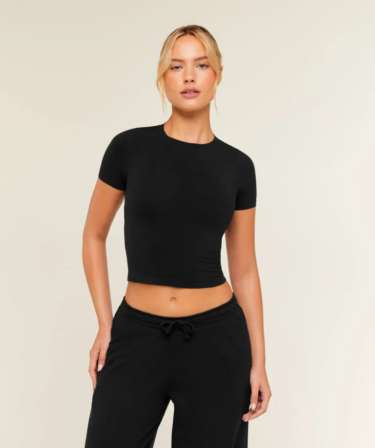 Футболка GymShark FeatherForm™ Short Sleeve T-Shirt Black