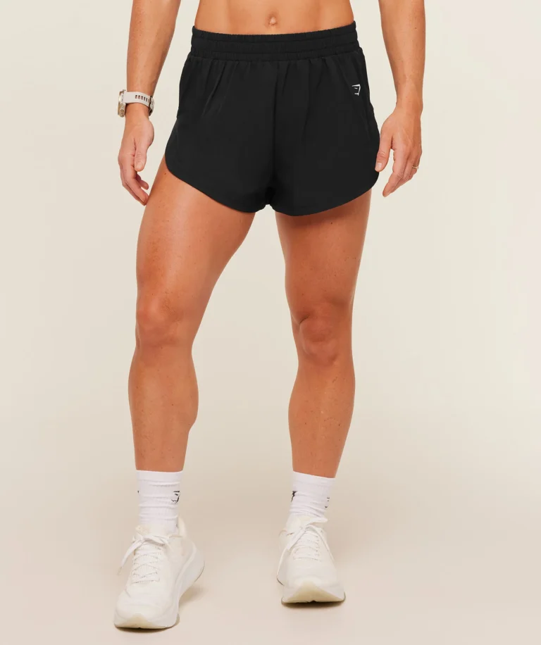 Шорты GymShark Relay High Leg Shorts Black