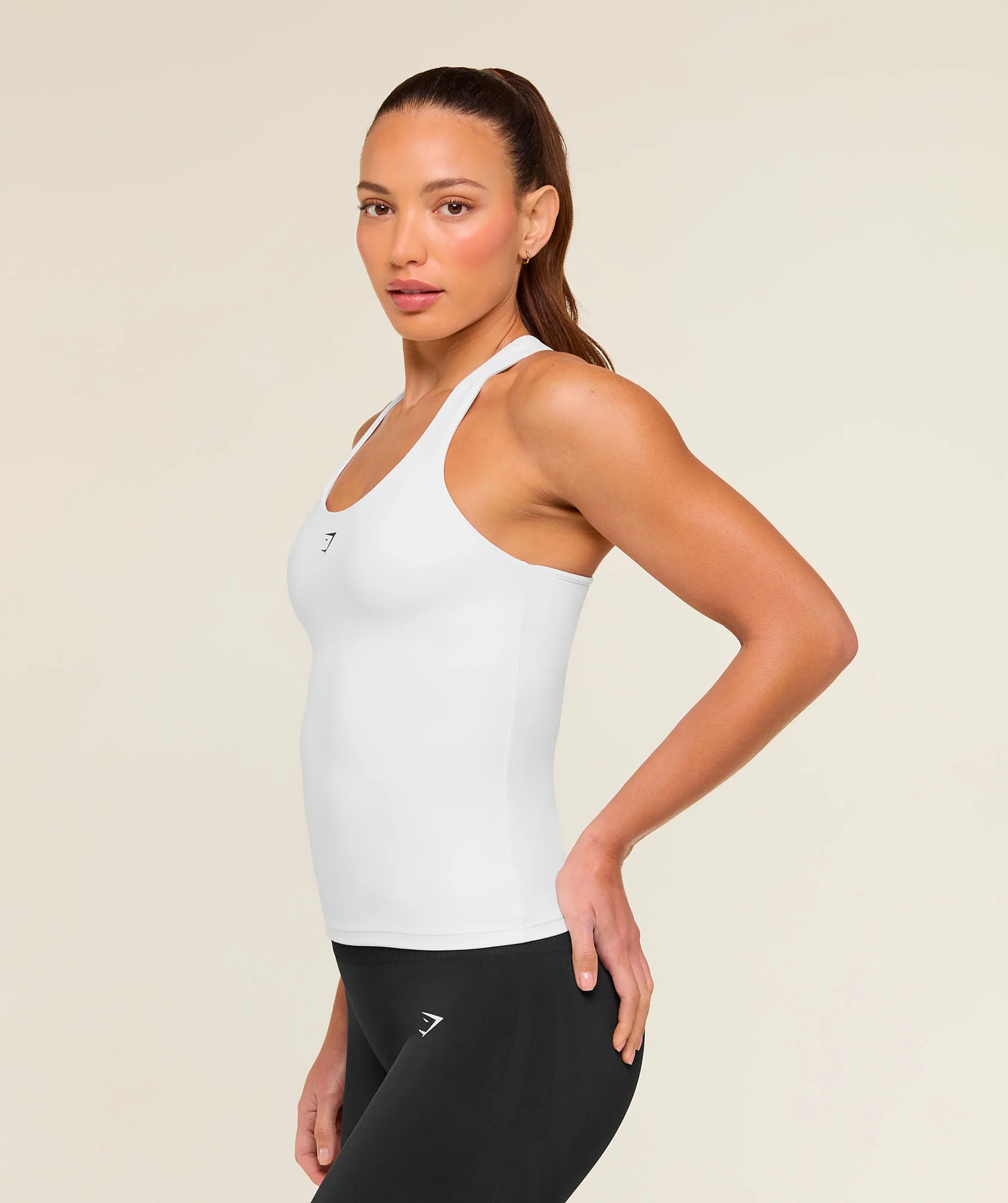 Майка GymShark Shelf Cami Tank White