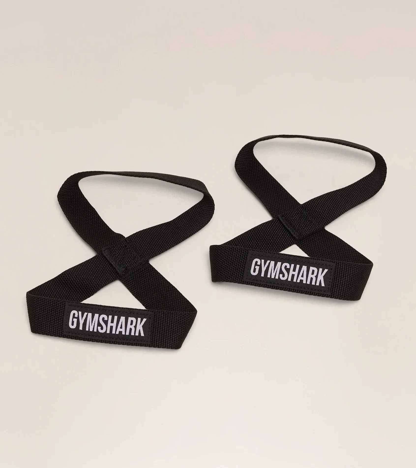 Стрэпы GymShark Figure 8 Lifting Straps Black