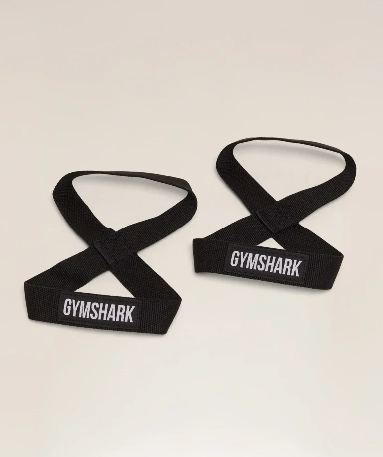 Стрэпы GymShark Figure 8 Lifting Straps Black