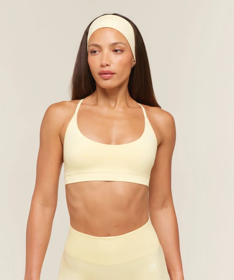 Бра GymShark Everyday Seamless Racerback Sports Bra Butter Yellow