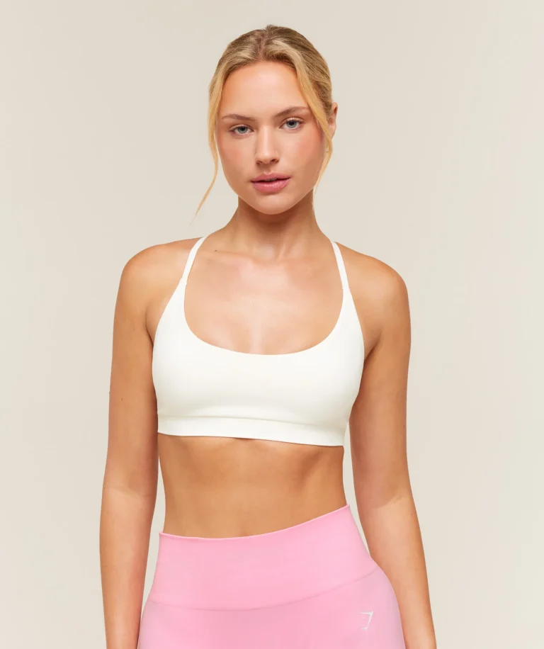 Бра GymShark Everyday Seamless Racerback Sports Bra Soft White