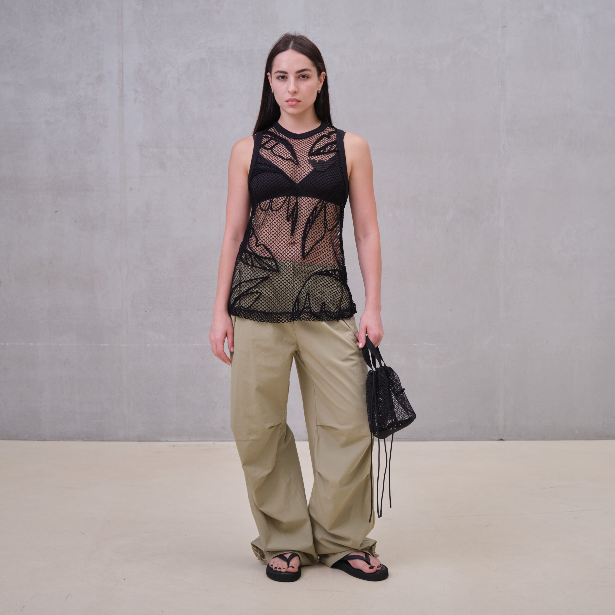 Сумка Good Local Pouch Bag Mesh Line 'Black'