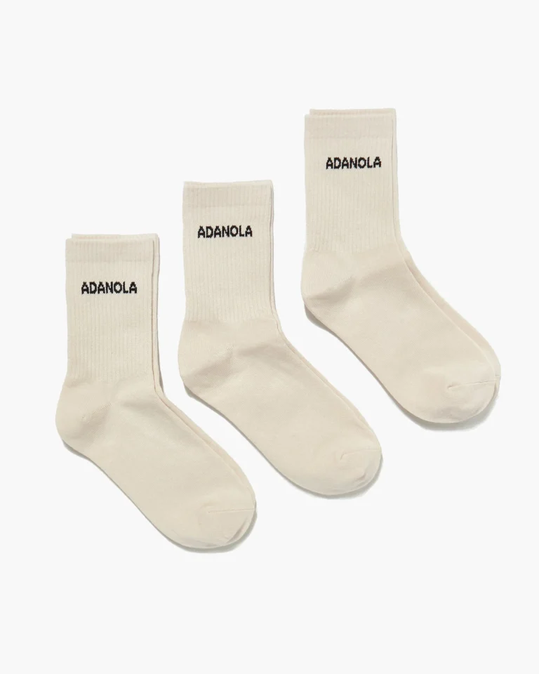 Adanola 3 Pack Socks Cream