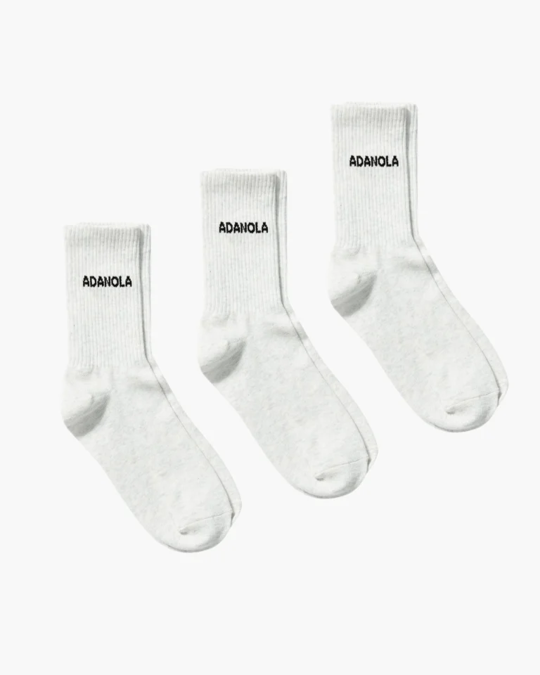 Adanola 3 Pack Socks Light Grey Melange