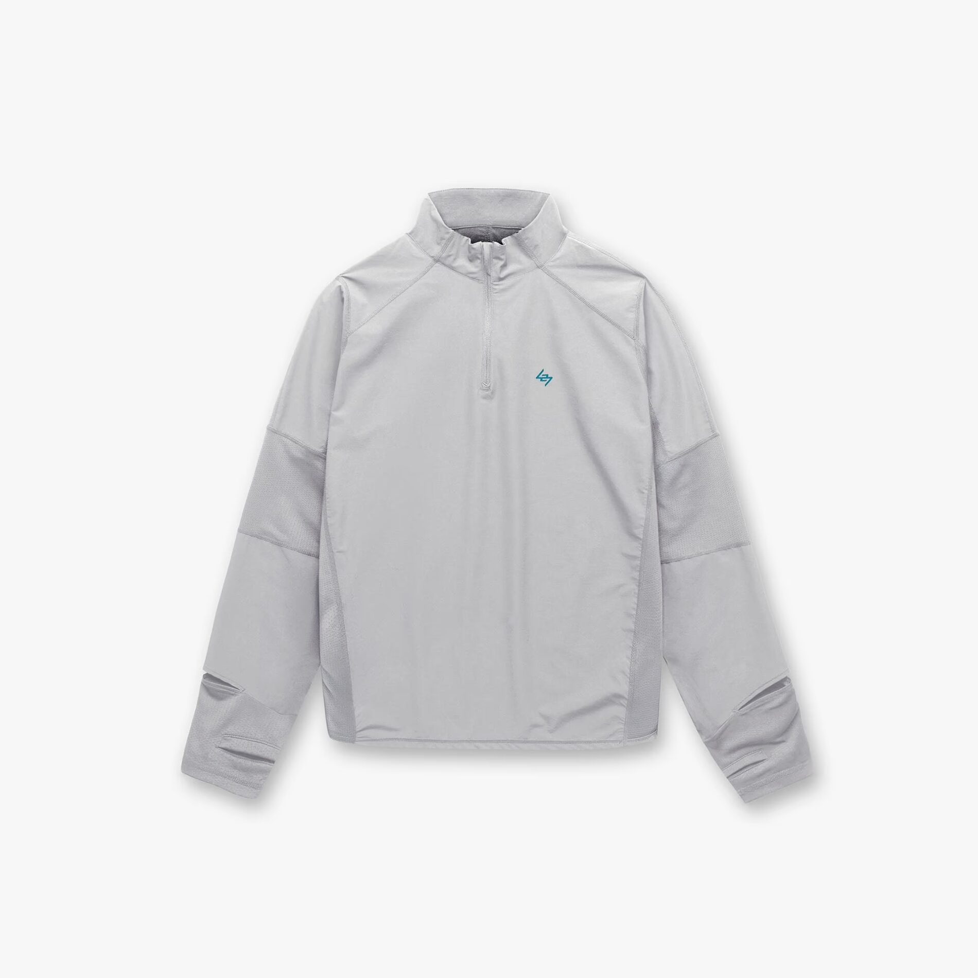 Лонгслив для бега REPRESENT 247 247 Run Quarter Zip Graphite Grey