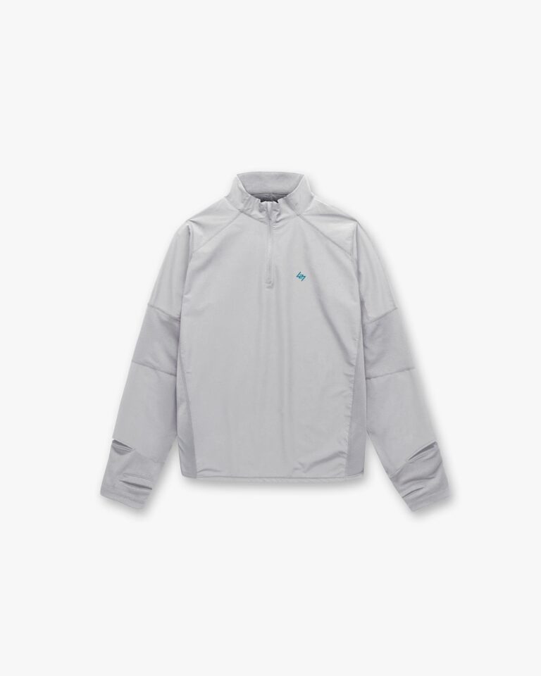 Лонгслив для бега REPRESENT 247 247 Run Quarter Zip Graphite Grey