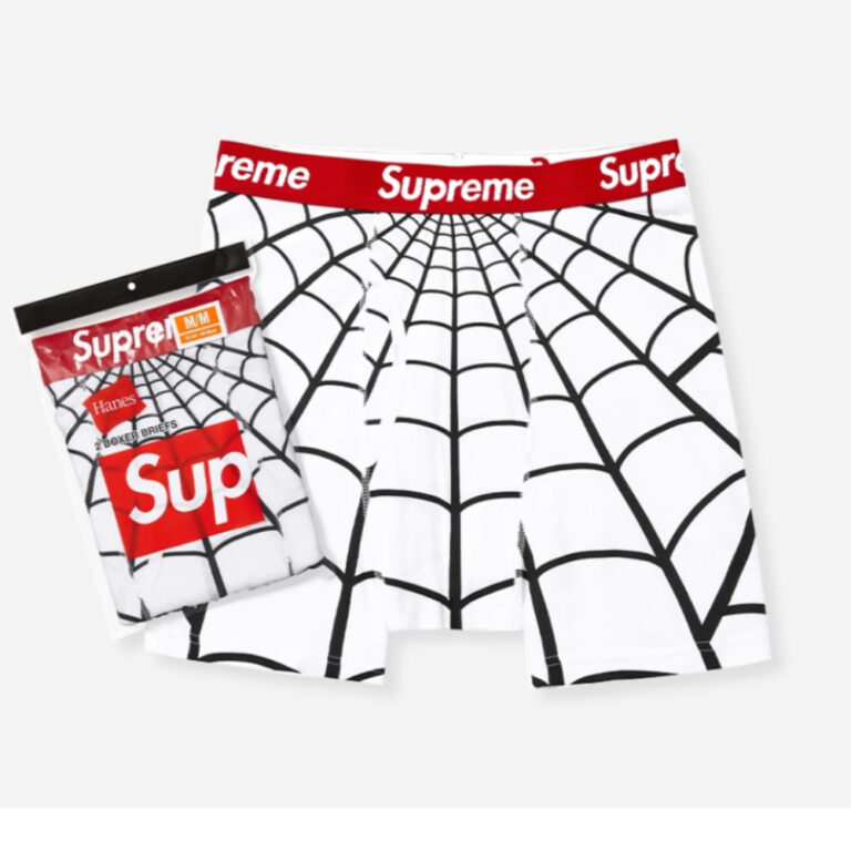 Комплект мужских боксеров Supreme/Hanes Spider-Man Boxer Briefs 2 Pack White