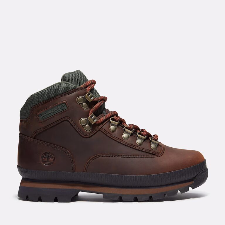 Ботинки женские Timberland Euro Hiker Dark Brown Full-Grain