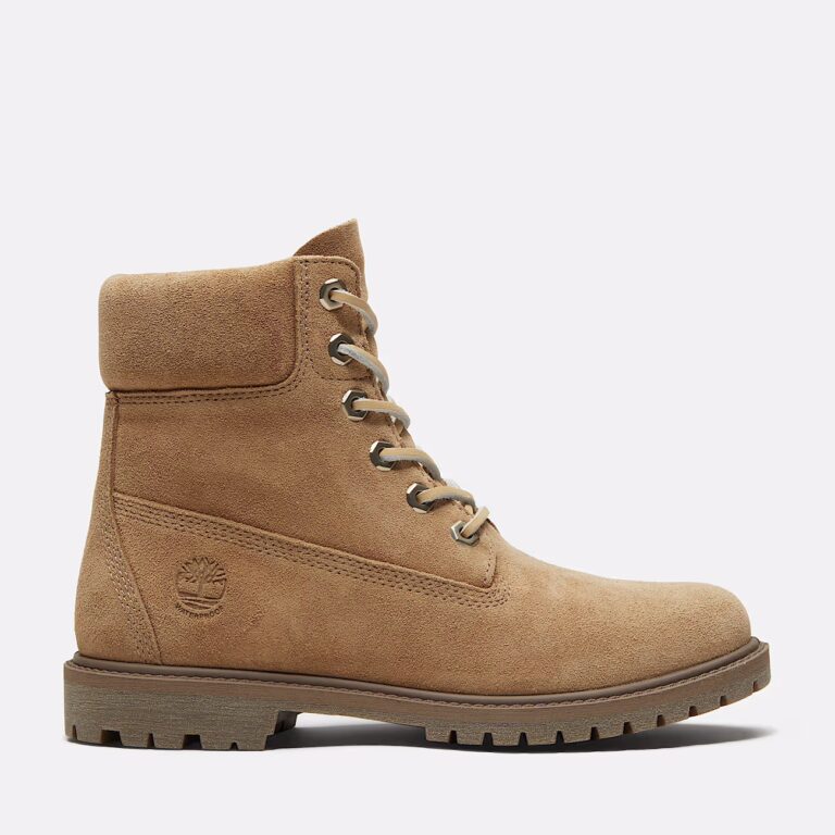 Ботинки женские Timberland Premium 6-Inch Waterproof Boot Beige Suede
