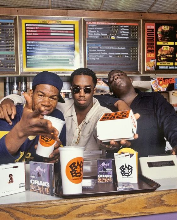  Craig Mack, Sean "Diddy" Combs and Notorious BIG in New York City in 1994