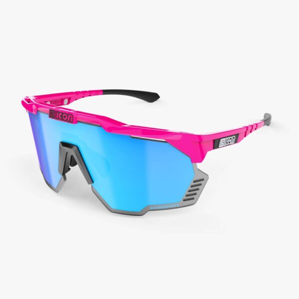 Солнцезащитные очки Scicon AEROSHADE KUNKEN Pink Fluo/lens SCNPP Multimirror Blue + Pink