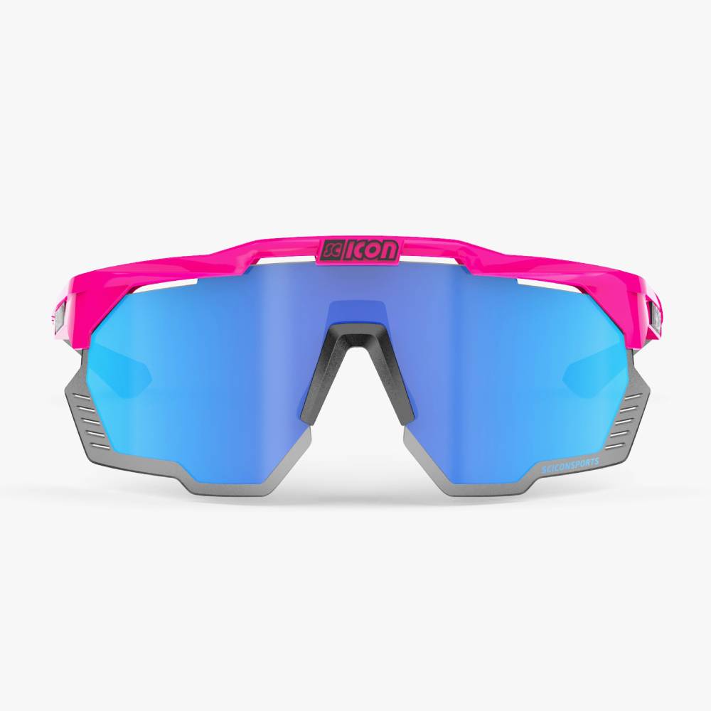 Солнцезащитные очки Scicon AEROSHADE KUNKEN Pink Fluo/lens SCNPP Multimirror Blue + Pink