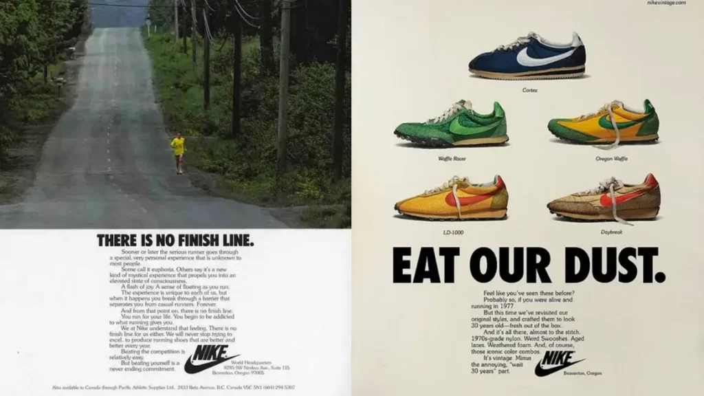 First commercial nike running
