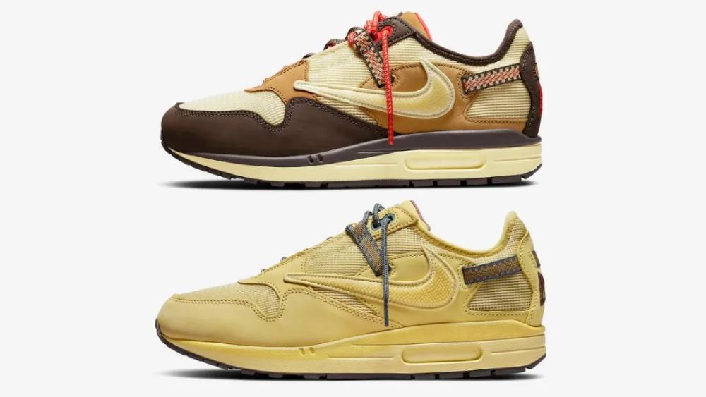 Travis Scott X Nike Air Max 1 "Baroque Brown" и "Saturn Gold"