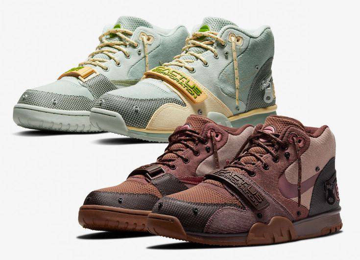 Travis Scott X Nike Air Trainer 1 "Wheat" и "Grey Haze"